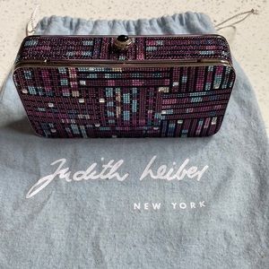 Judith Lieber Crystal/Metal evening clutch